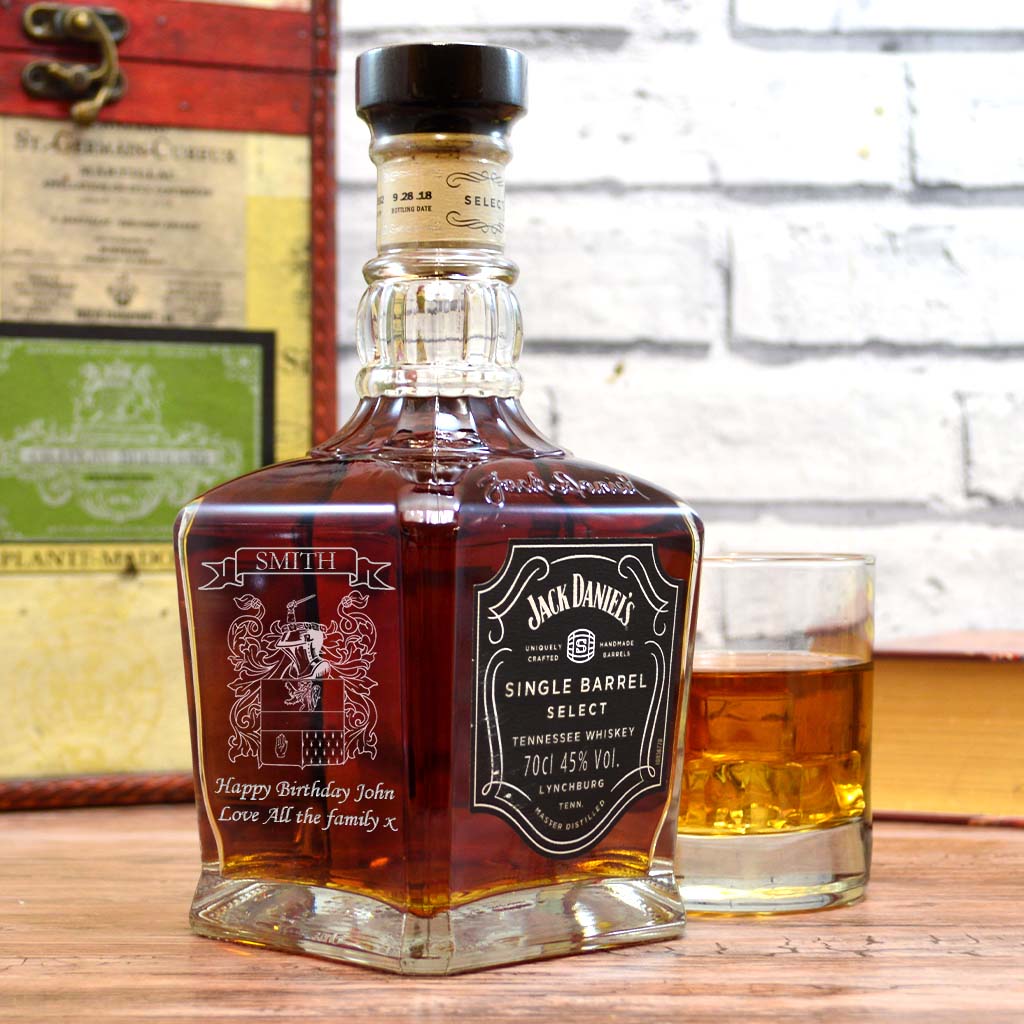 Personalised Jack Daniels Gift Set | Engraved Jack Daniels Bottle & Glass